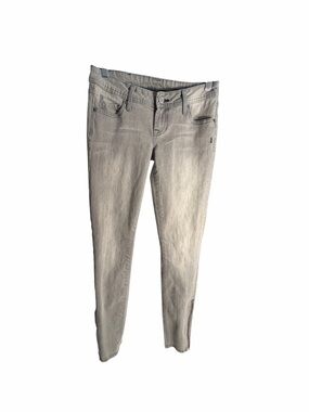 Genetic Denim The James Women's Slim Fit Grey Zippered Ankle Jeans Sz 25